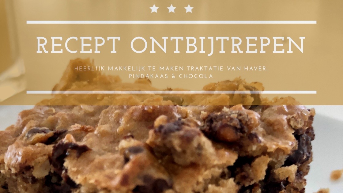 Recept: gezonde ontbijtrepen van haver, pindakaas & chocola (zonder toegevoegde suiker)